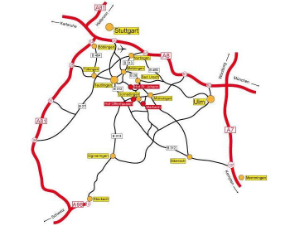 Anfahrtsskizze nach Marbach