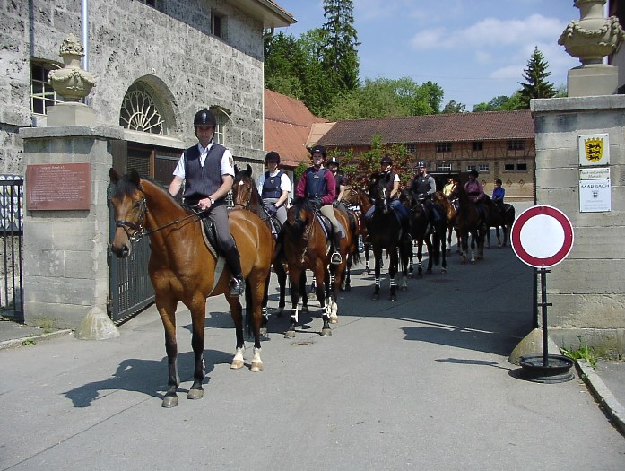 Landesreitschule Marbach Ausritt