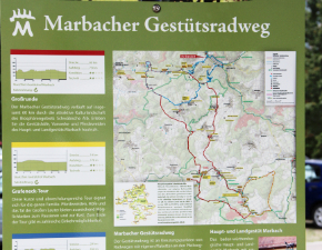 Karte Marbacher Gestütsradweg