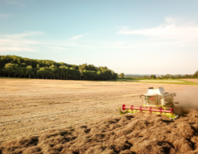 Traktor auf dem Feld