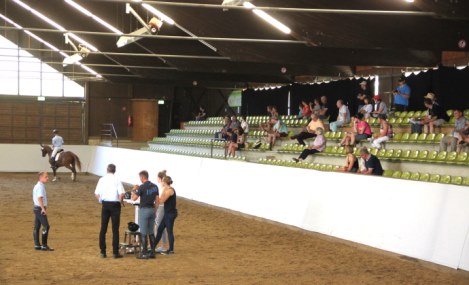 Marbacher Reithalle mit Zuschauern